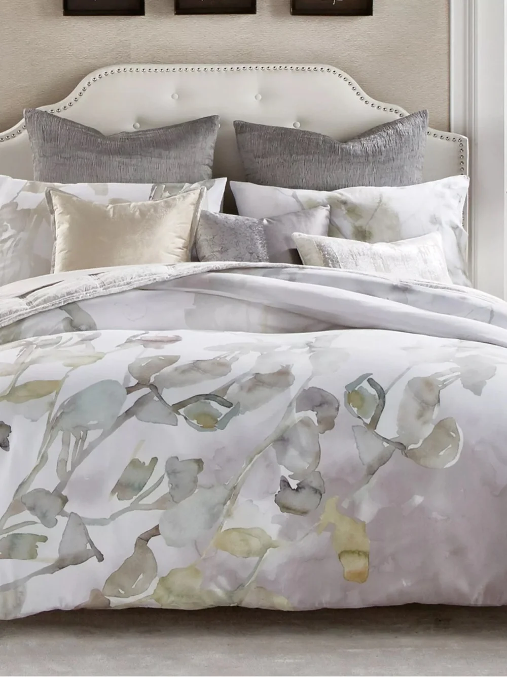 Michael Aram Botanical Leaf Duvet Cover Full/Queen NEW